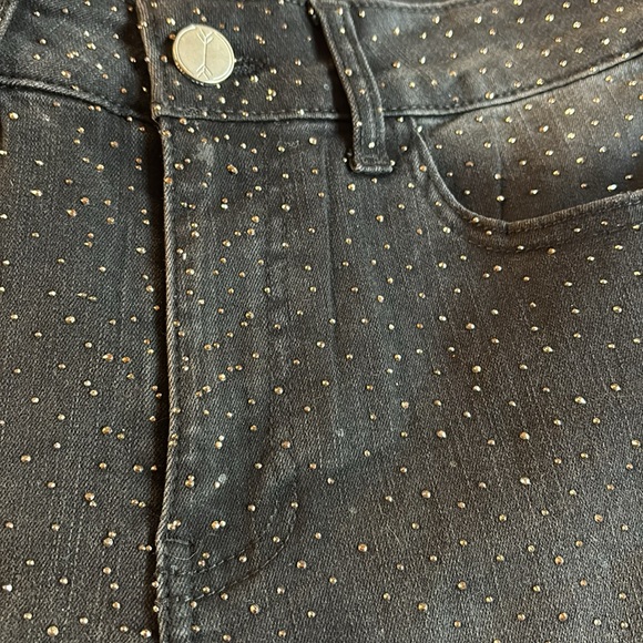 Ban-jara Rhinestone Embellished Mid-Rise Jeans 28 - Picture 4 of 6